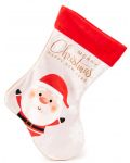 Božićna čarapa Amek Toys - Djed Mraz, 28 cm - 1t