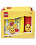 Set boca i kutija za hranu Lego - Iconic Classic, crvena, žuta - 2t