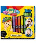 Set pastela za kosu Colorino Creative - Za dječake, 5 boja - 1t