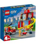 Konstruktor LEGO City - Vatrogasna postaja i kamion (60375) - 1t