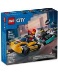Konstruktor LEGO City Great Vehicles - Karting automobili i natjecatelji (60400) - 1t