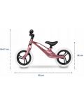 Bicikl za ravnotežu Lionelo - Bart, roza metalik - 4t