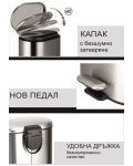 Set WC četke i kante Inter Ceramic - 8355G, 6 L, sivi mat - 4t