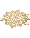 Podmetač za stol ADS - Snowflake, 38 cm, zlatni - 2t