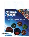 Set bedževa ABYstyle DC Comics: Justice League - Logos - 8t