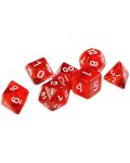 Set kockica Dice4Friends Transparent - Red, 7 komada - 1t