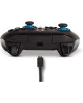 Kontroler PowerA - Enhanced, жичен, за Xbox One/Series X/S, Blue Hint - 6t