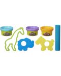 Set Play-Doh - Modelin i figurice životinja, 3 х 84 g - 2t