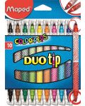 Set dvostranih flomastera Maped Color Peps Duo Tip - 10 boja - 1t