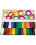 Set za modeliranje s plastelinom Carioca Plasty Creator - 50 dijelova, 24 boje - 4t