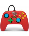 Kontroler PowerA - Nano, žičani, za Nintendo Switch, Mario Medley - 1t