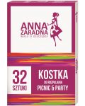 Kocke za loženje roštilja Anna - Picnic and Party, 32 kocke, bijele - 1t
