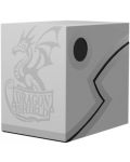 Kutija za karte Dragon Shield Double Shell - Ashen White/Black (150 kom.) - 1t