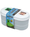 Kutija za hranu Puckator - Minecraft, s priborom - 2t