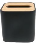 Kutija za salvete ili maramice Inter Ceramic - Ninel, crna-bambus - 1t