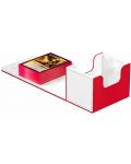 Kutija za kartice Ultimate Guard Sidewinder XenoSkin SYNERGY Red/White (100+ brojeva) - 3t