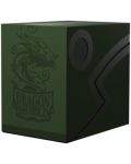Kutija za kartice Dragon Shield Double Shell - Forest Green/Black (150 kom.) - 1t