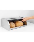 Kutija za kruh Brabantia - Roll Top, 16 l, Metallic Grey - 5t