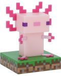 Svjetiljka Paladone Games: Minecraft - Axolotl Icon - 2t