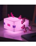 Svjetiljka Paladone Games: Minecraft - Axolotl - 8t
