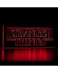 Svjetiljka Paladone Television: Stranger Things - Logo - 4t