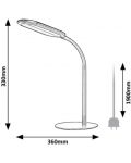 LED Stolna svjetiljka Rabalux - Adelmo 74008, IP 20, 10 W, prigušiva, siva - 7t