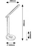 LED Stolna svjetiljka Rabalux - Jacey 74226, IP20, 6W, 480-600lm, crna - 3t