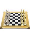 Luksuzni šah Manopoulos - Renesansa, crna polja, 36 x 36 cm - 1t