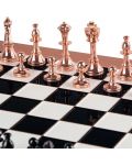 Luksuzni šah Manopoulos - Staunton, crno i bakreno, 36 х 36 - 5t