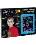 Čarobna LED neonska ploča Kidea - plava, za 3D slike - 1t