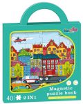 Magnetska slagalica Raya Toys - Градски трафик, 40 dijelova - 1t