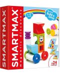 Magnetski konstrukcijski set Smart Games Smartmax - Sastavi i vozi, 8 dijelova - 1t