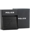 Muški novčanik Police Exhaust - Slim, crni - 5t
