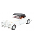 Metalni auto Toi Toys - Classic, kabriolet s krovom, 1:35, bijeli - 1t