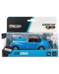 Metalni auto Toi Toys - Classic, kabriolet s krovom, 1:35, plavi - 2t