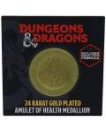 Medaljon FaNaTtiK Games: Dungeons & Dragons - Amulet of Health (Limited Edition) (Gold Plated) (Includes Magic Item Formula) - 4t