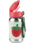 Metalna boca Skip Hop Spark Style - Strawberry, 350 ml  - 2t