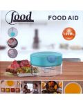 Mini sjeckalica za povrće  Morello - Food Aid, ručna, 180 ml, plava - 2t