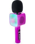 Mikrofon Bigben - s efektima, bežični, roza - 2t