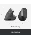 Miš Logitech MX Vertical Advanced - ergonomski, sivi - 8t