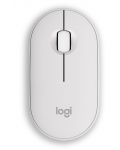 Miš Logitech - Pebble Mouse 2 M350s, opitčki, bežični, White - 1t