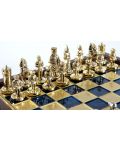 Mini luksuzni šah Manopoulos - Bizantsko Carstvo, plava polja, 20х20 cm - 4t