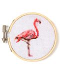 Mini set za vezenje Kikkerland - Flamingo - 4t