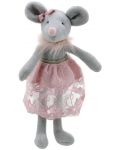 Krpena lutkа The Puppet Company – Plešući miš, u ružičastoj odjeći, 38 sm - 1t