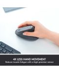 Miš Logitech MX Vertical Advanced - ergonomski, sivi - 6t
