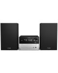 Mini audio sustav Philips - TAE1105BK/00, 2.0, crno/sivi - 1t