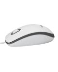 Miš Logitech - M100, optički, bijeli - 2t