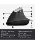 Miš Logitech MX Vertical Advanced - ergonomski, sivi - 7t