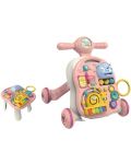 Glazbena igračka na kotačima 3 u 1 Chipolino - Medo, ružičasti - 1t