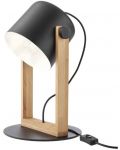 Stolna svjetiljka Smarter - Pooh 01-2404, IP20, E27, 1 x 42W, crni mat i bukva - 1t